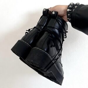 Steve Madden Black Combat Boots costumed 1 of 1 piece